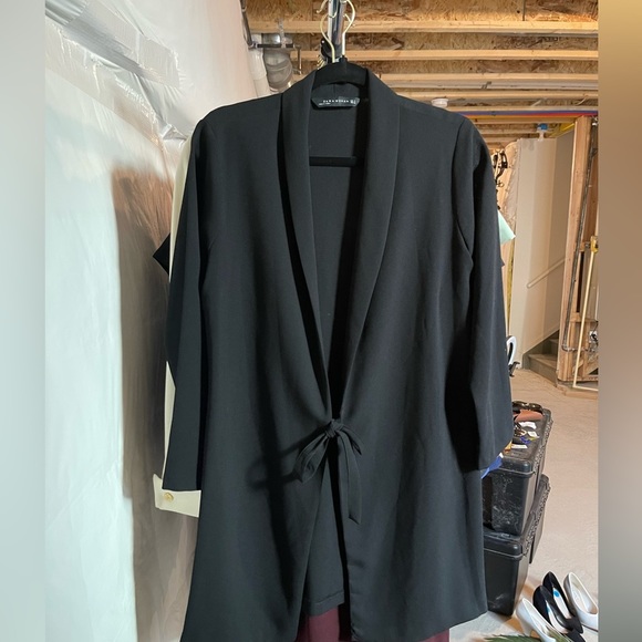 Zara Black Draw String Jacket - Picture 6 of 10
